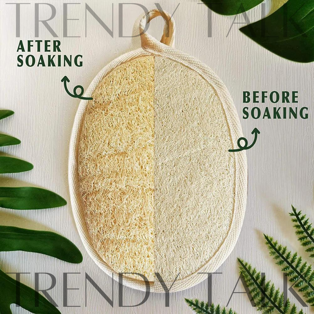 Trendy's 3Pc Natural Loofah Body Scrubber